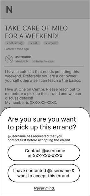 Low-fidelity wireframe, before terminology update