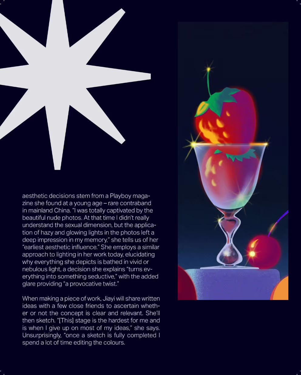 Jiayi Li magazine spread, page 4