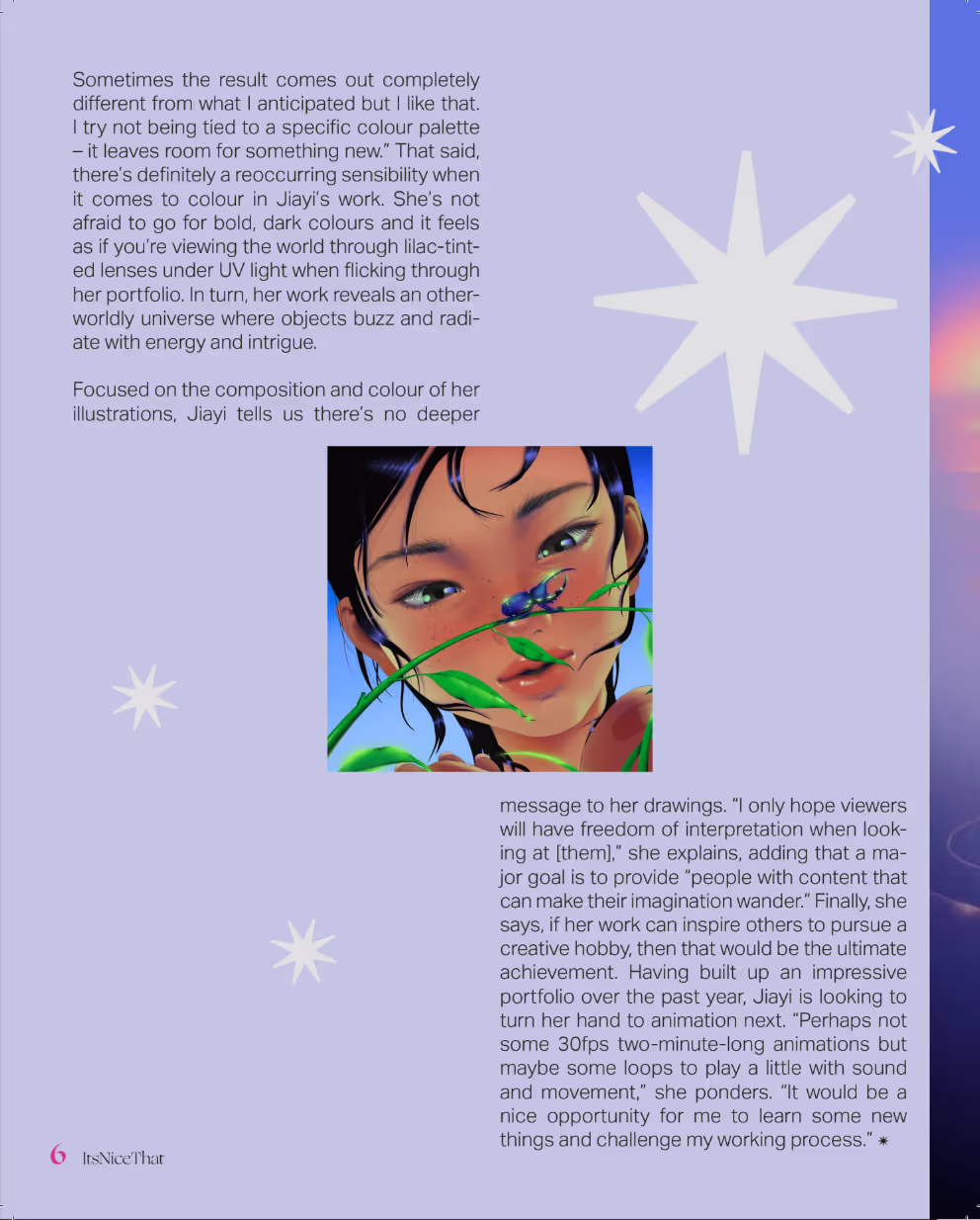 Jiayi Li magazine spread, page 6
